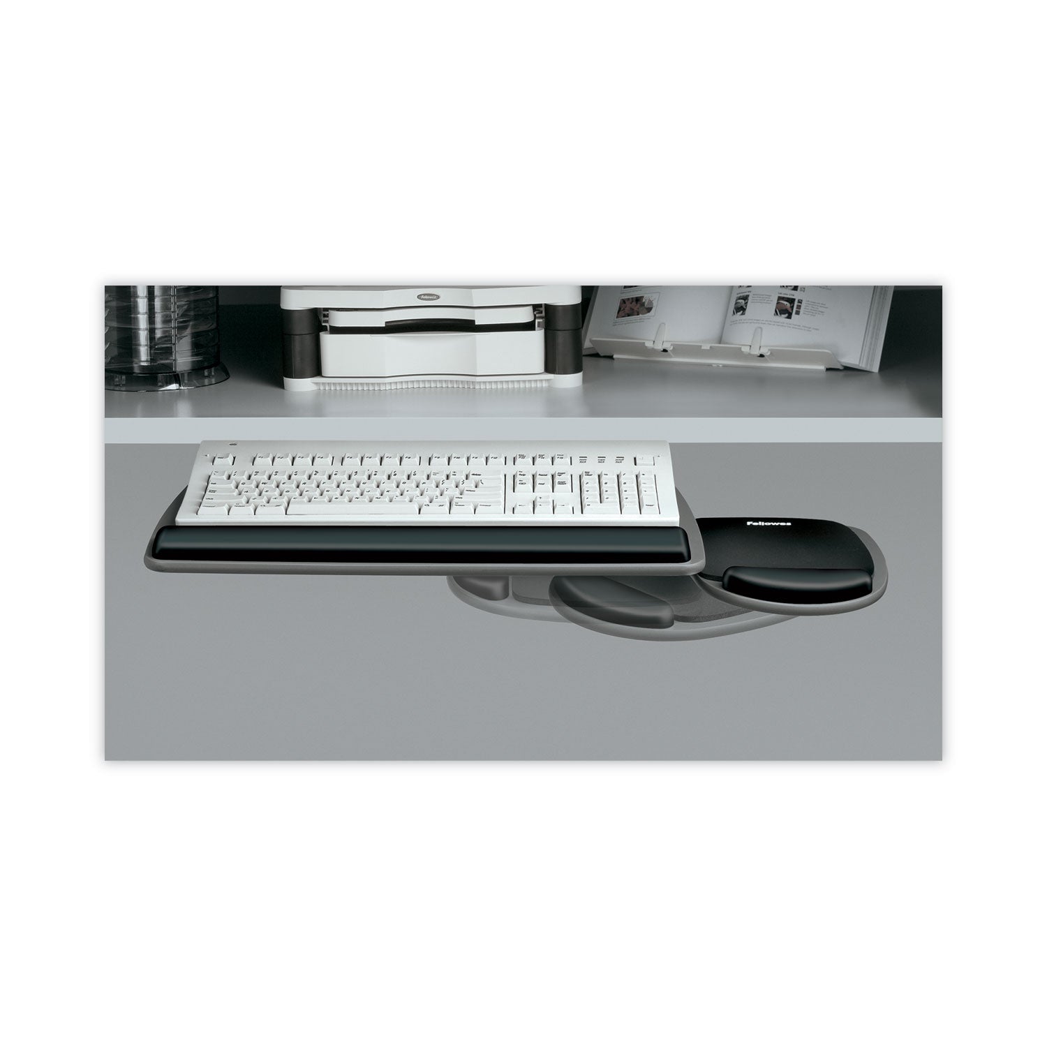 Adjustable Standard Keyboard Platform, 20.25w x 11.13d, Graphite/Black - 