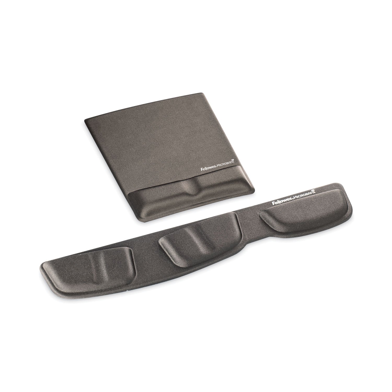 Ergonomic Memory Foam Wrist Rest with Attached Mouse Pad, 8.25 x 9.87, Black - 