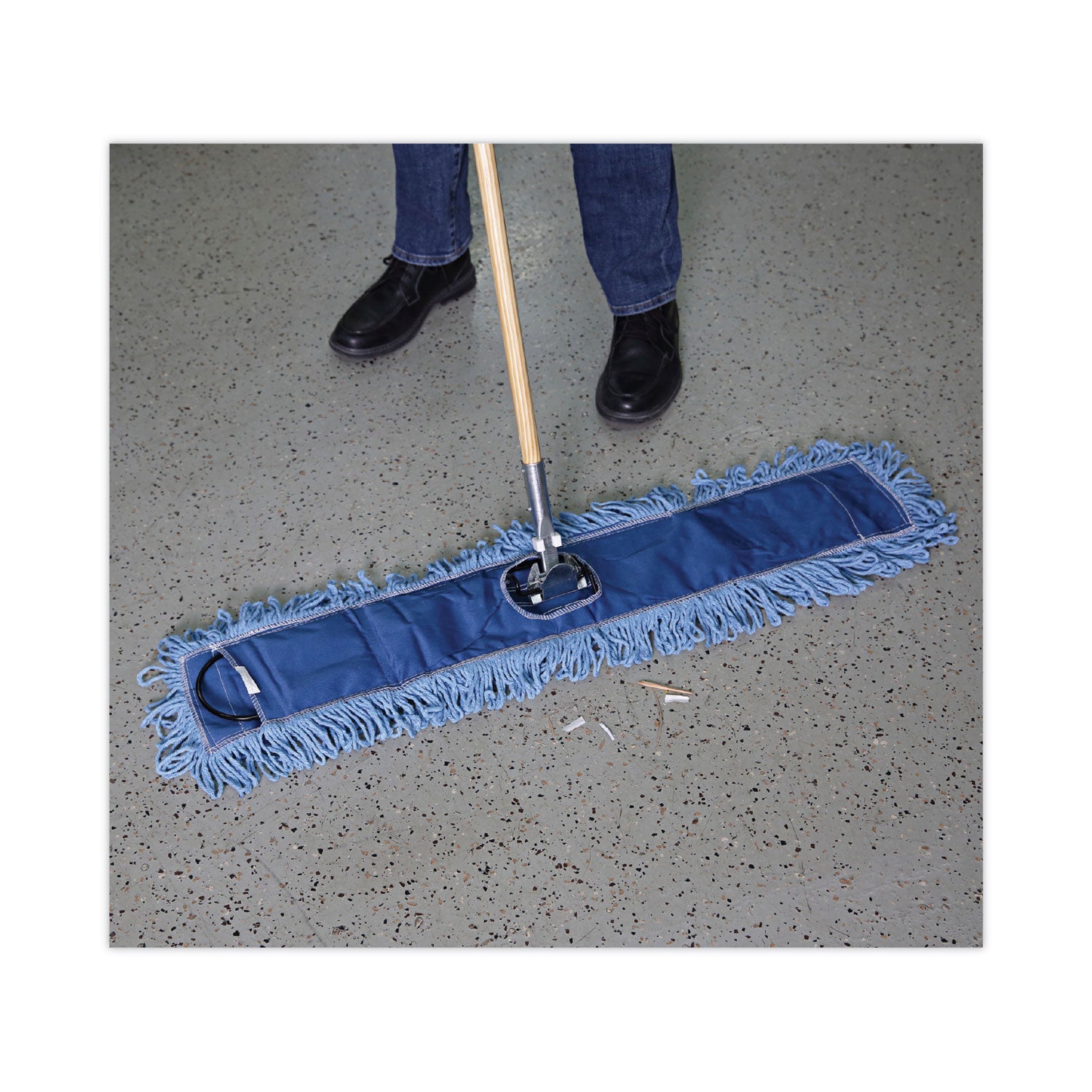 Clip-On Dust Mop Frame, 36w x 5d, Zinc Plated - 