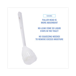 Cone Bowl Mop, 10" Handle, 2" Mop Head, White - 