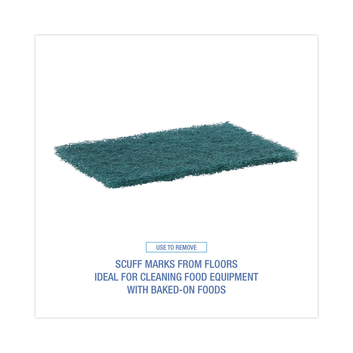 Heavy-Duty Scour Pad, 6 x 9, Green 15/Carton