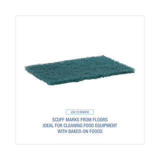 Heavy-Duty Scour Pad, 6 x 9, Green 15/Carton