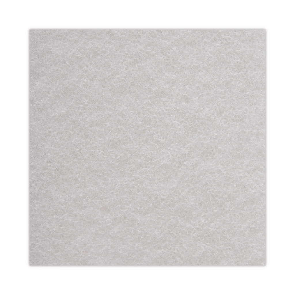Light Duty Scour Pad, White, 6 x 9, White, 20/Carton