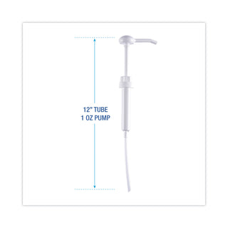 Siphon Pump, 1 oz/Pump, For 1 gal Bottles, Plastic, 12" Tube, White, 12/Carton