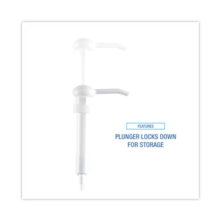 Siphon Pump, 1 oz/Pump, For 1 gal Bottles, Plastic, 12" Tube, White, 12/Carton