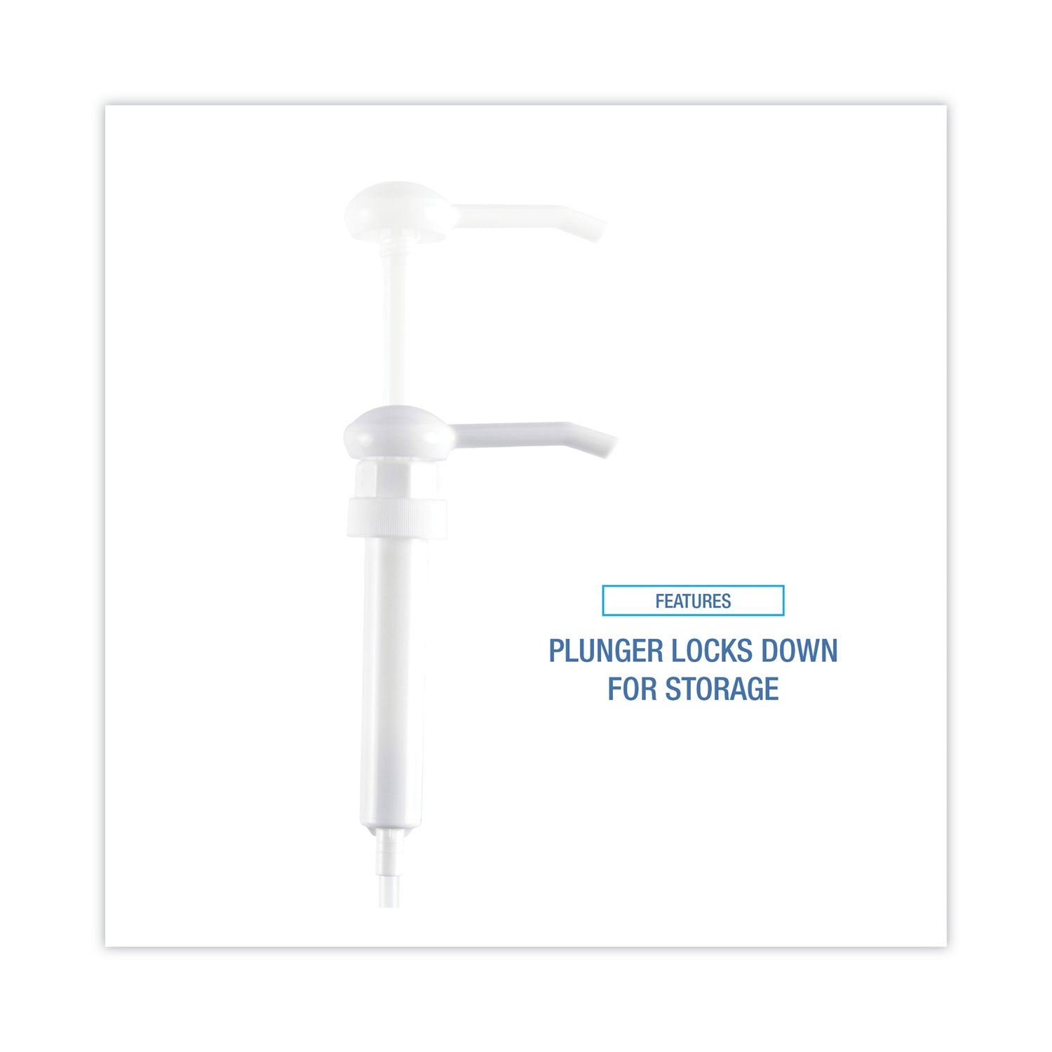 Siphon Pump, 1 oz/Pump, For 1 gal Bottles, Plastic, 12" Tube, White, 12/Carton