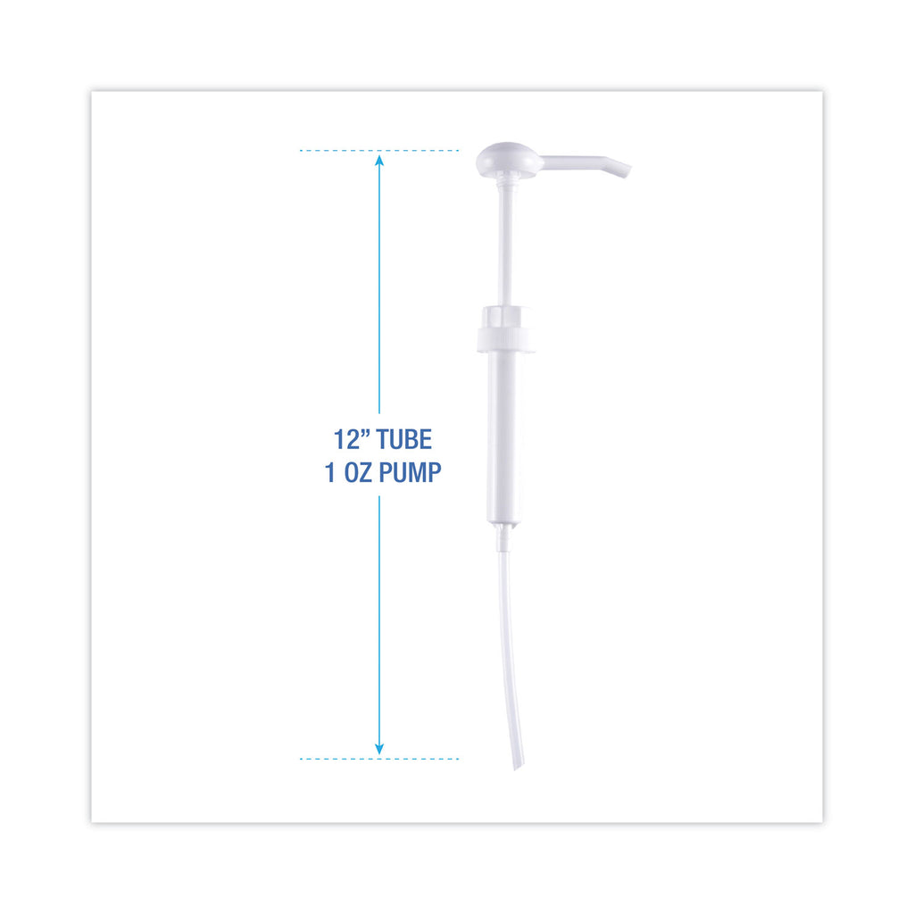 Siphon Pump, 1 oz/Pump, For 1 gal Bottles, Plastic, 12" Tube, White