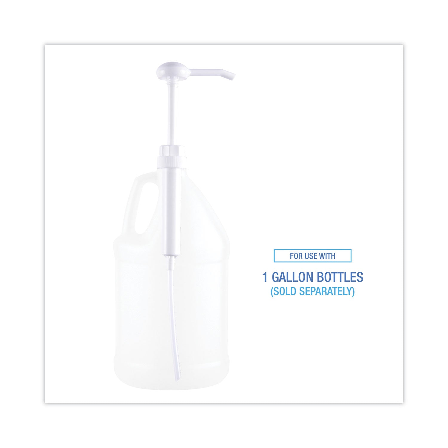 Siphon Pump, 1 oz/Pump, For 1 gal Bottles, Plastic, 12" Tube, White