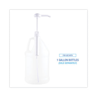 Siphon Pump, 1 oz/Pump, For 1 gal Bottles, Plastic, 12" Tube, White
