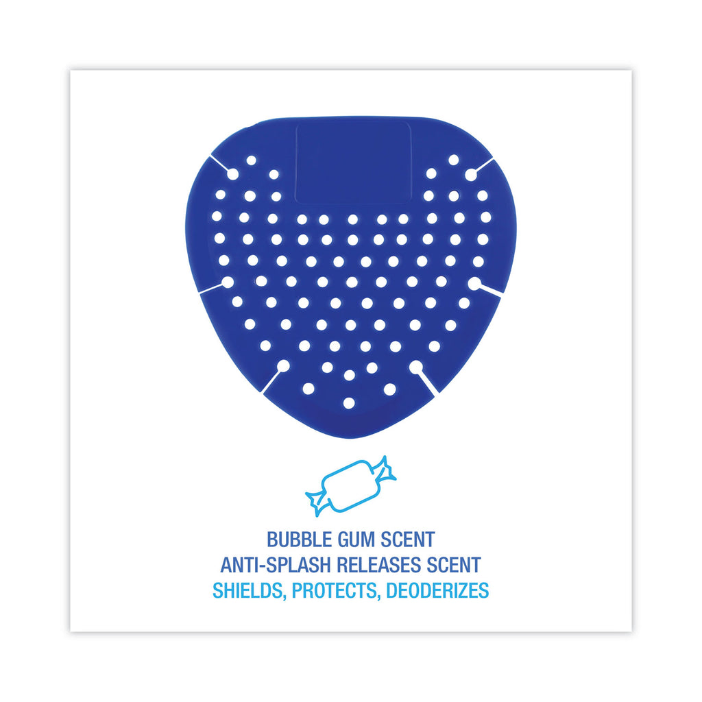 Urinal Screen, Bubblegum Scent, 3.5 oz, Blue, Dozen - 