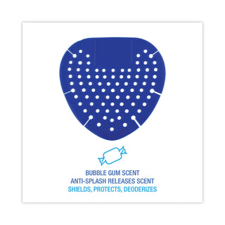 Urinal Screen, Bubblegum Scent, 3.5 oz, Blue, Dozen - 