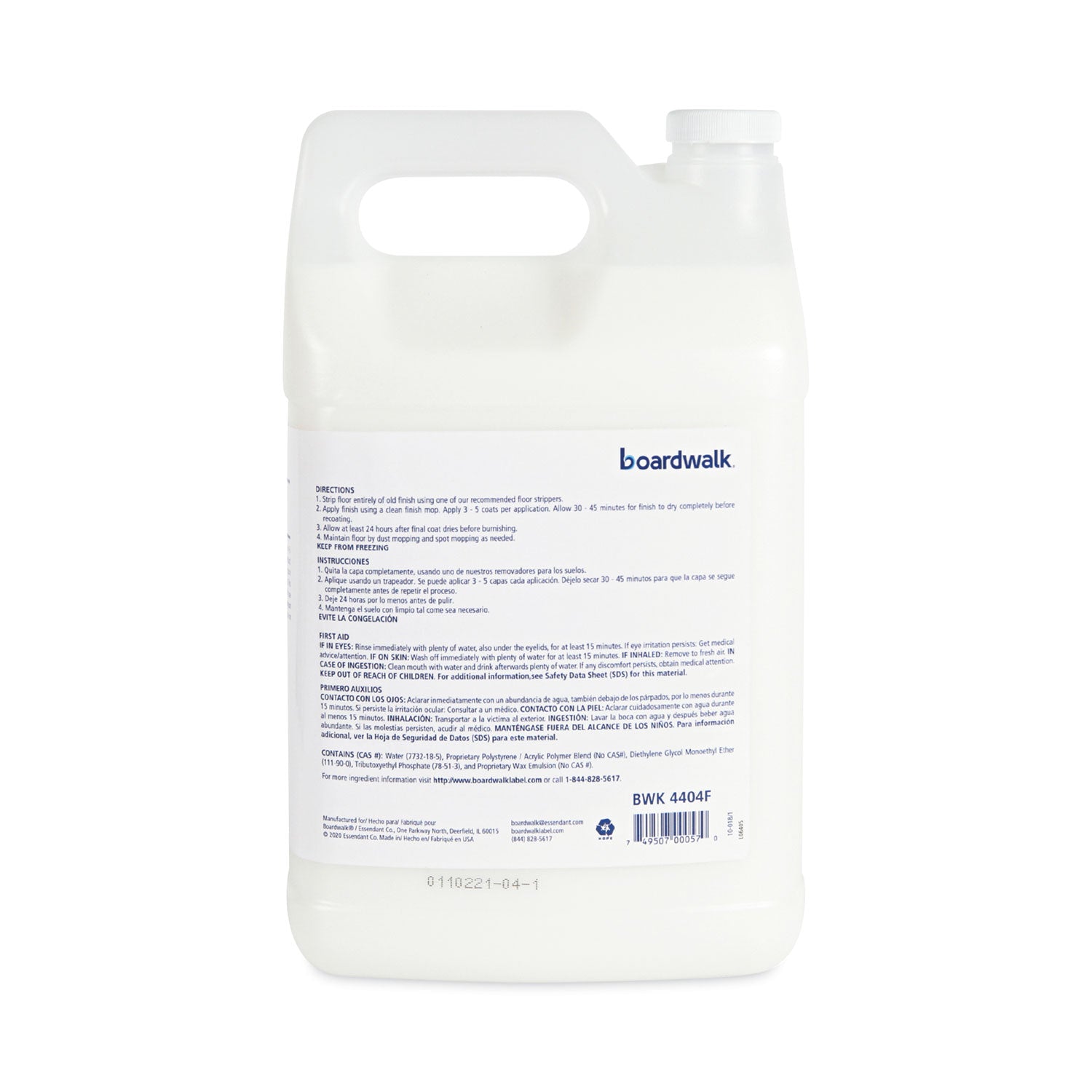 High Traffic Floor Polish, 1 gal Bottle, 4/Carton