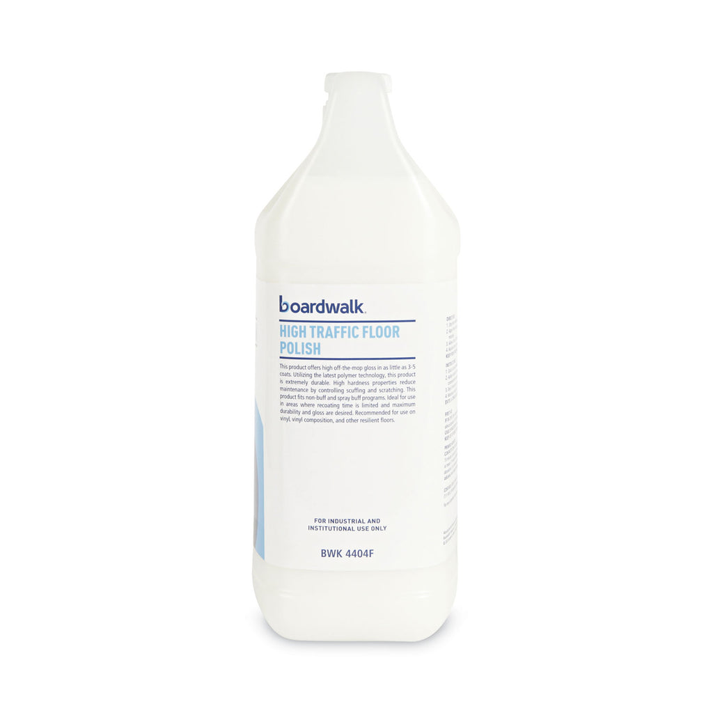 High Traffic Floor Polish, 1 gal Bottle, 4/Carton