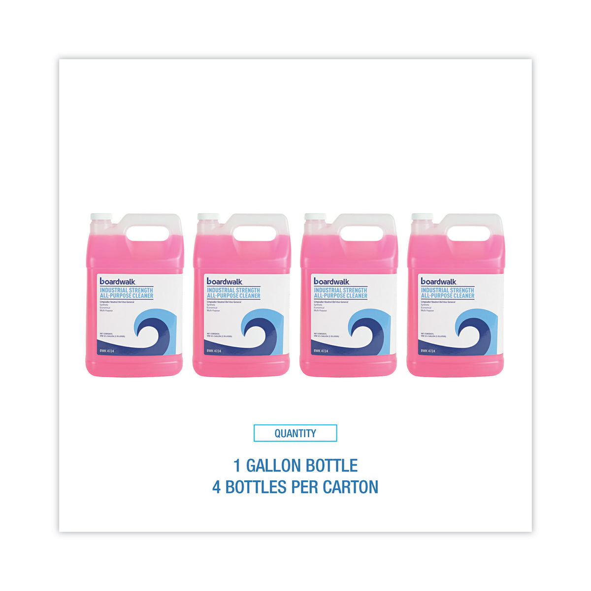 Industrial Strength All-Purpose Cleaner, Unscented, 1 gal Bottle, 4/Carton