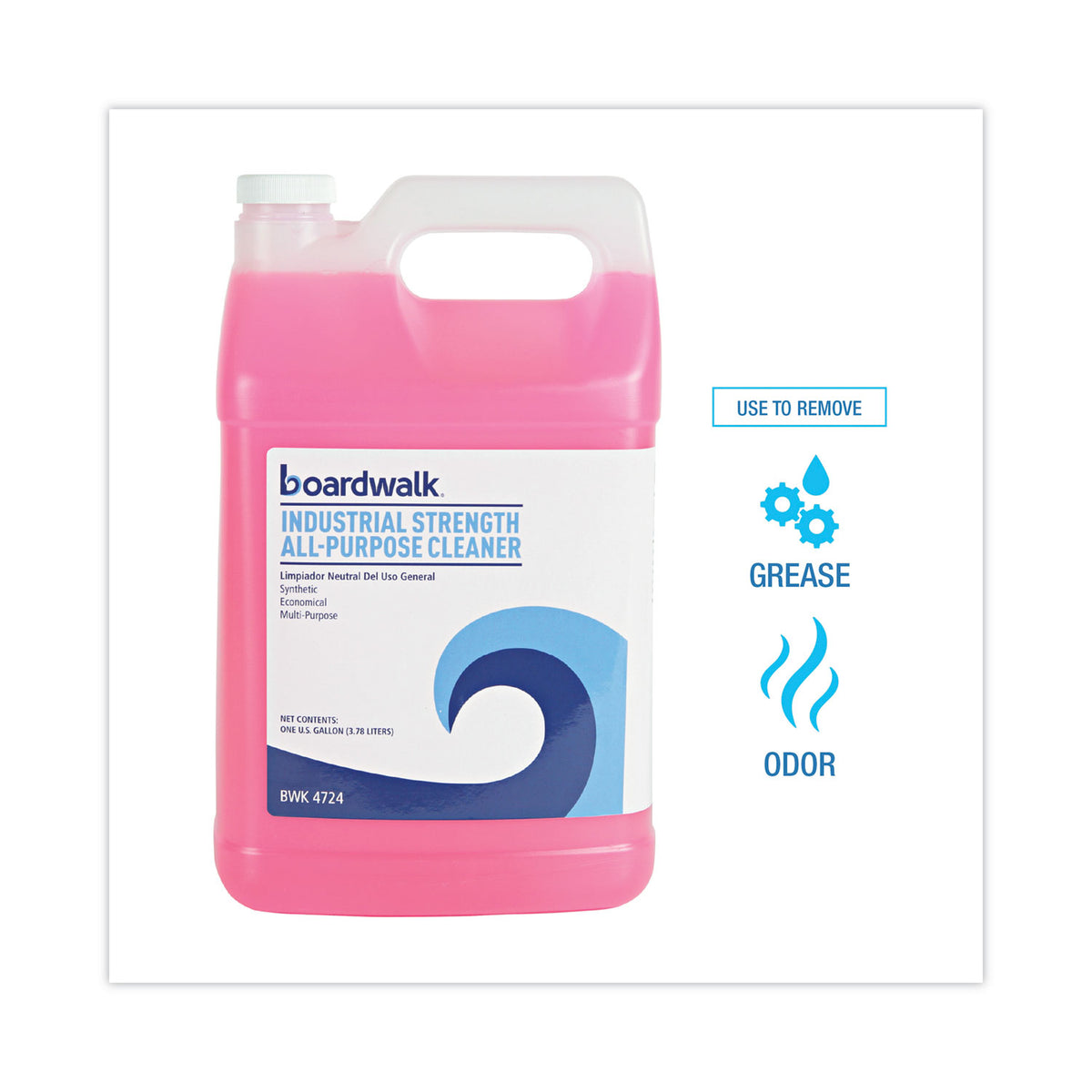 Industrial Strength All-Purpose Cleaner, Unscented, 1 gal Bottle, 4/Carton