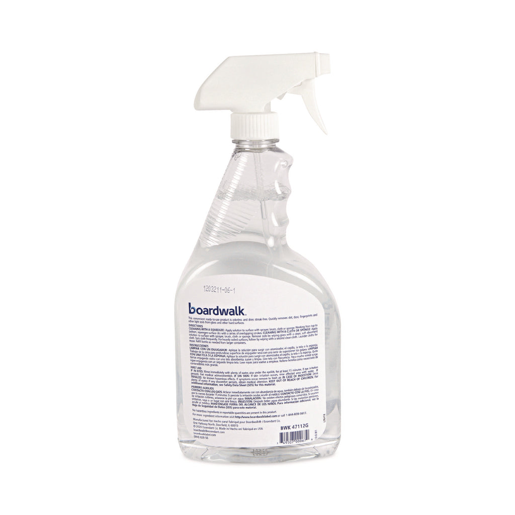 Natural Glass Cleaner, 32 oz Trigger Spray Bottle, 12/Carton