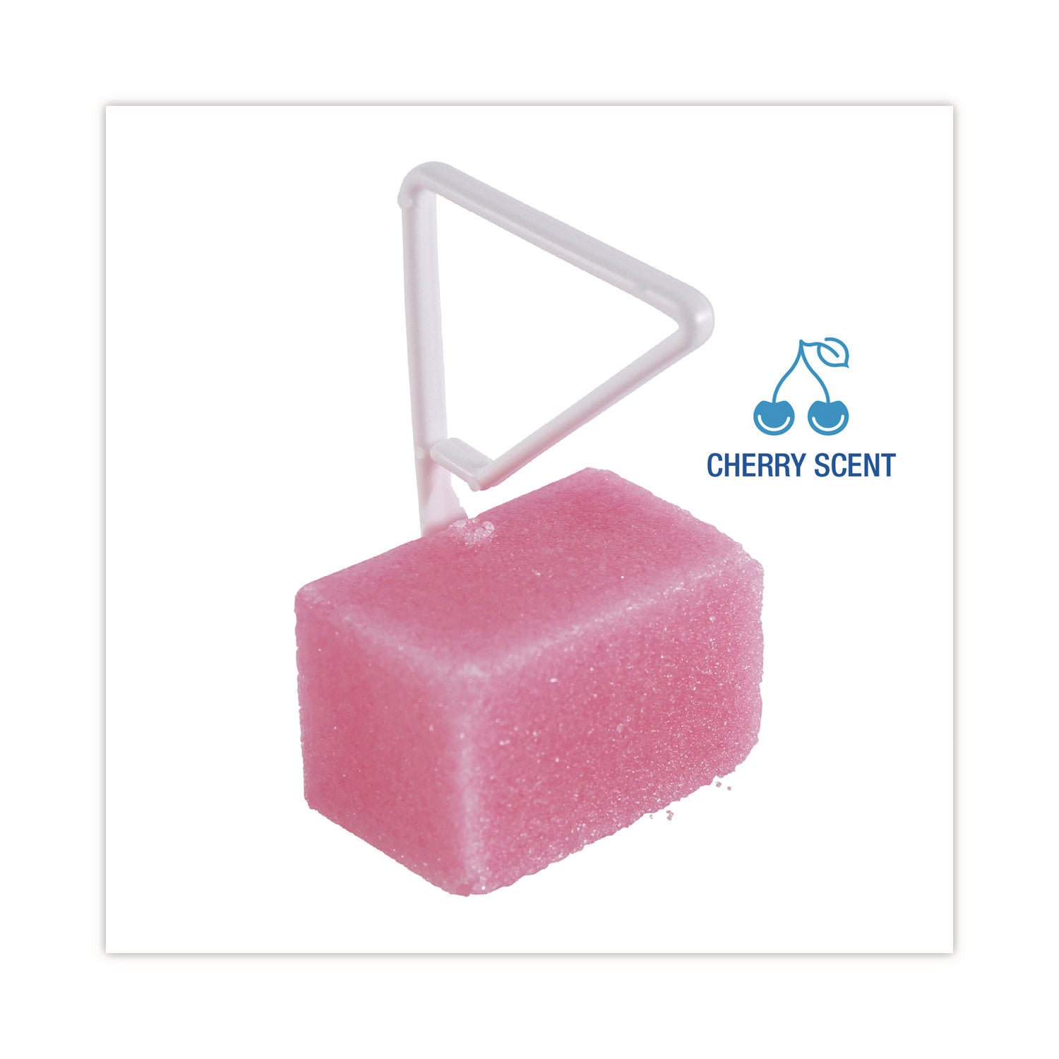 Toilet Bowl Para Deodorizer Block, Cherry Scent, 4 oz, Pink, 12/Box