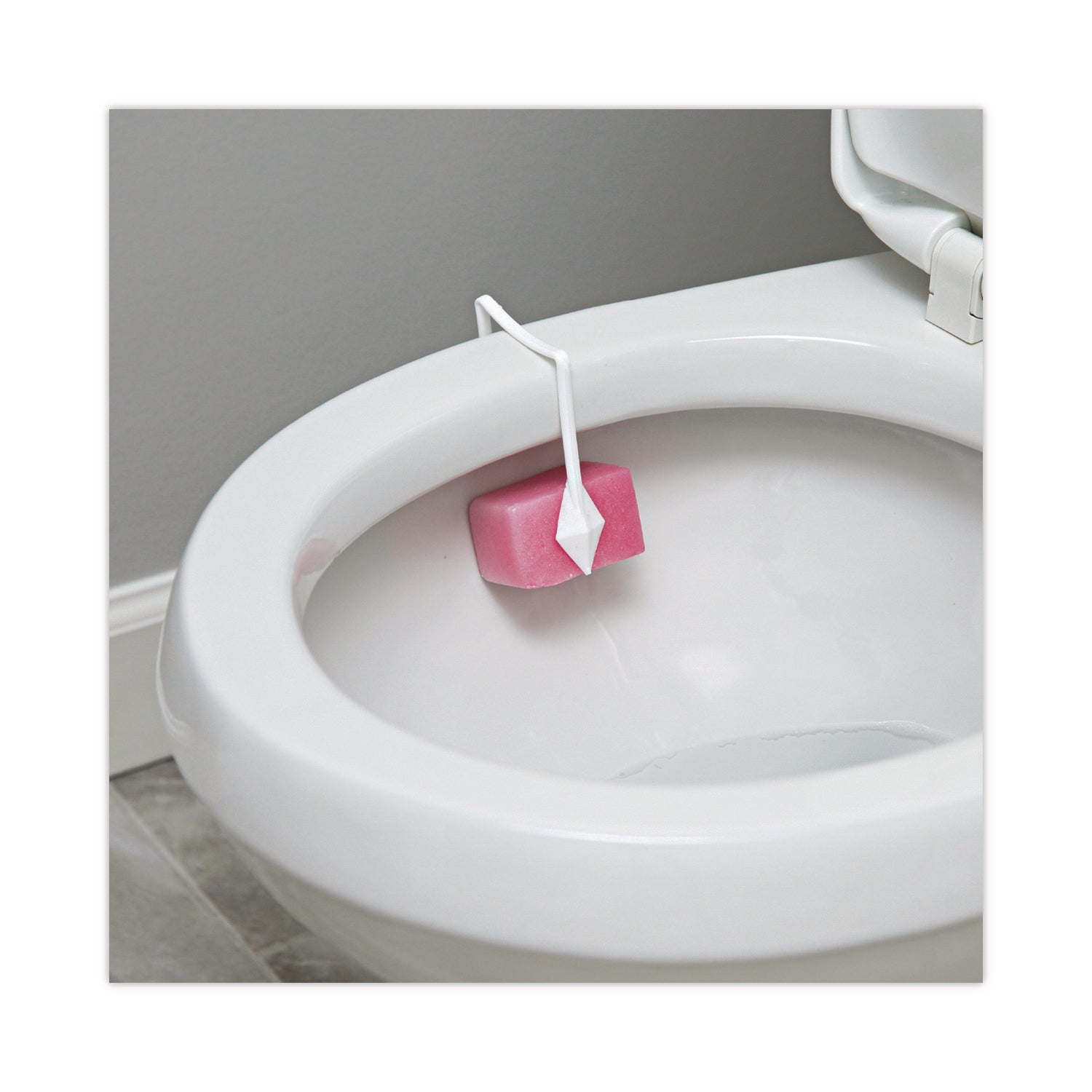 Toilet Bowl Para Deodorizer Block, Cherry Scent, 4 oz, Pink, 12/Box - 5