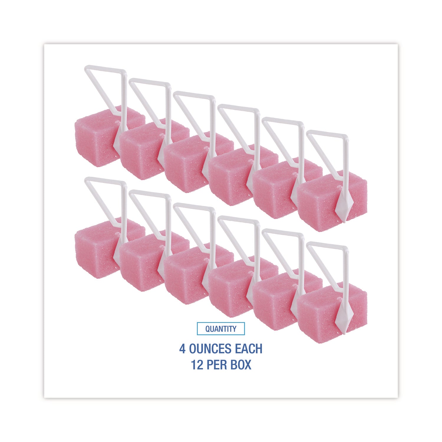 Toilet Bowl Para Deodorizer Block, Cherry Scent, 4 oz, Pink, 12/Box