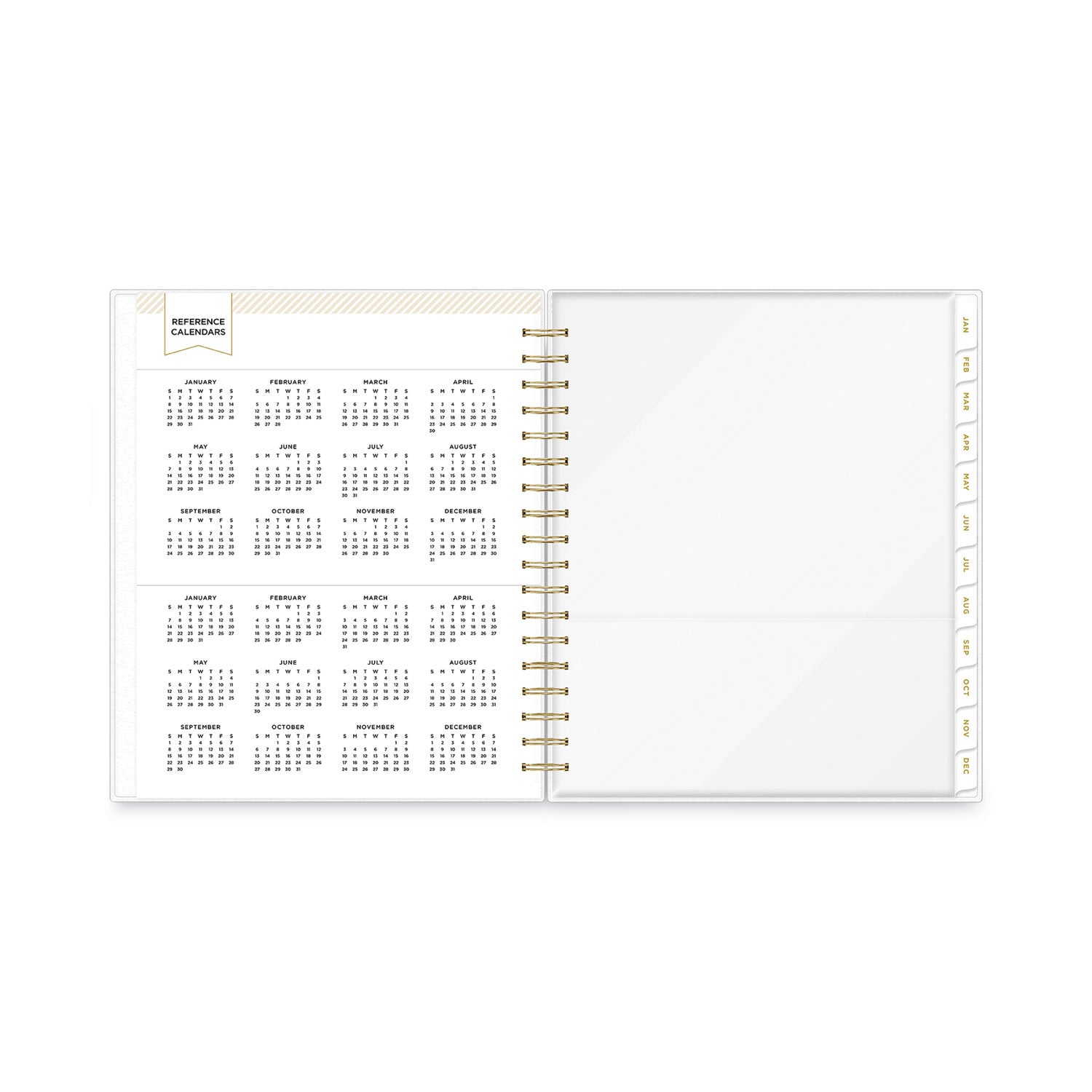 day-designer-daily-monthly-frosted-planner-rugby-stripe-artwork-10-x-8-black-white-cover-12-month-july-june-2023-2024_bls137885 - 4