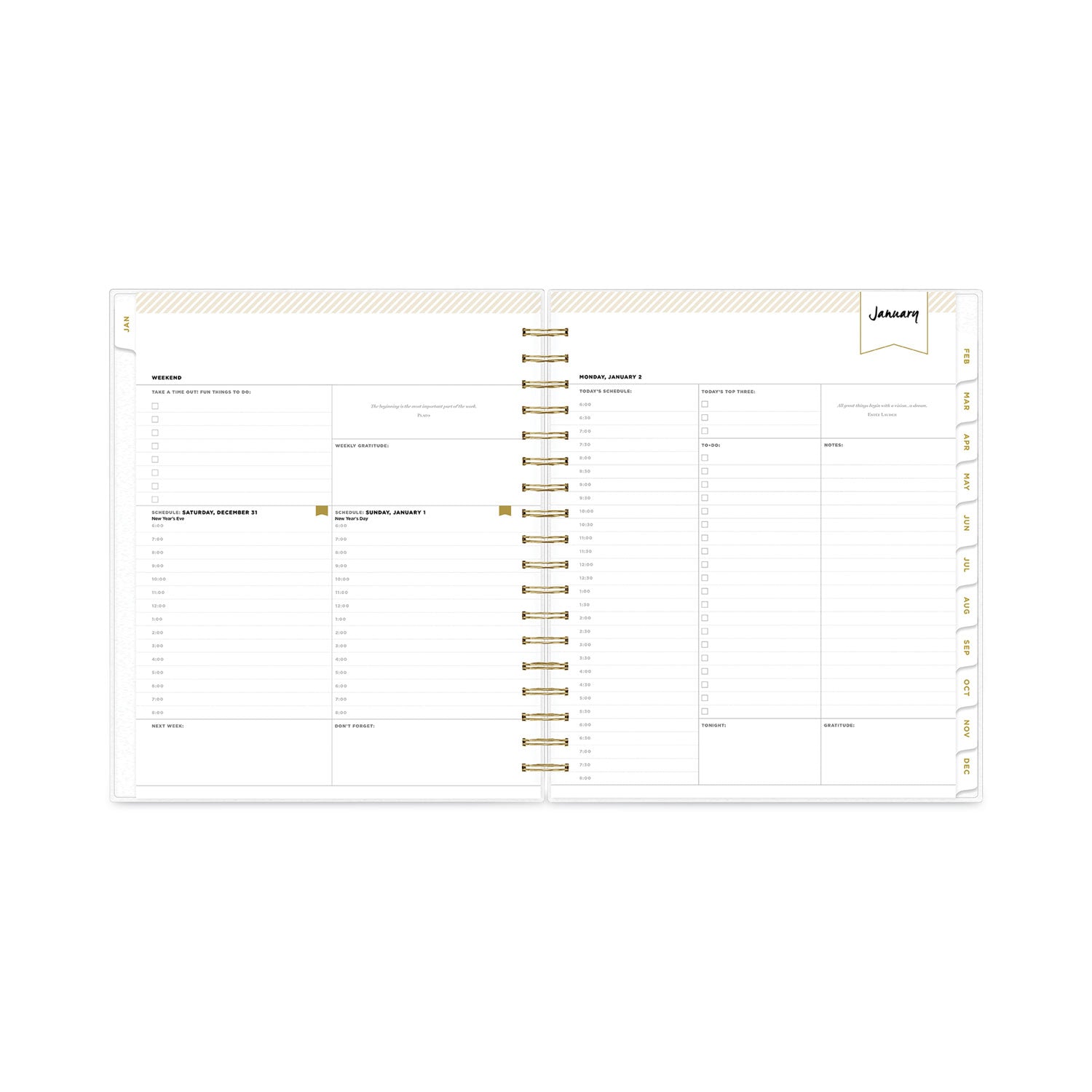 day-designer-daily-monthly-frosted-planner-rugby-stripe-artwork-10-x-8-black-white-cover-12-month-july-june-2023-2024_bls137885 - 8