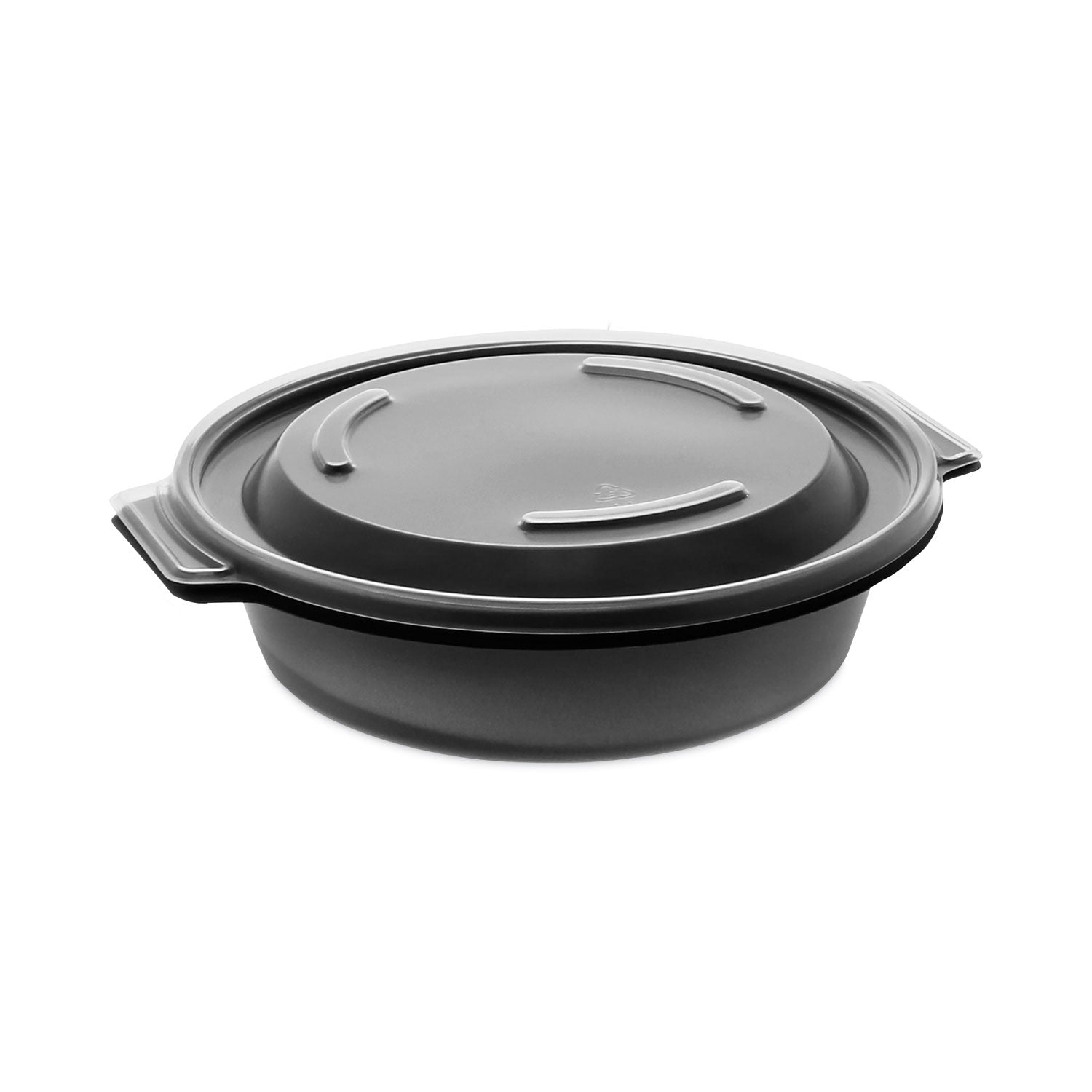 earthchoice-mealmaster-container-with-lid-16-oz-7-x-7-x-18-black-clear-plastic-252-carton_pct0cn8071600bl - 1