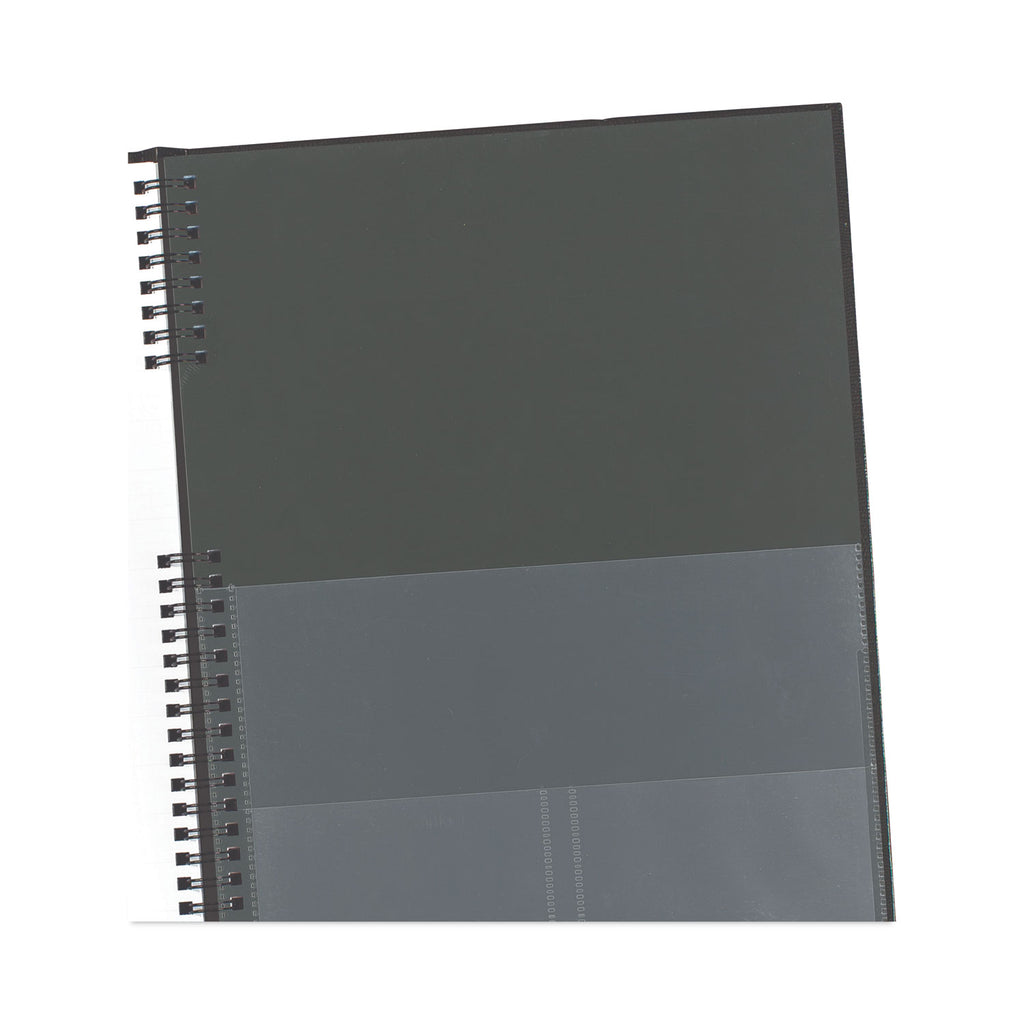 CoilPro Weekly Appointment Book in Columnar Format, 11 x 8.5, Black Lizard-Look Cover, 12-Month (Jan to Dec): 2024