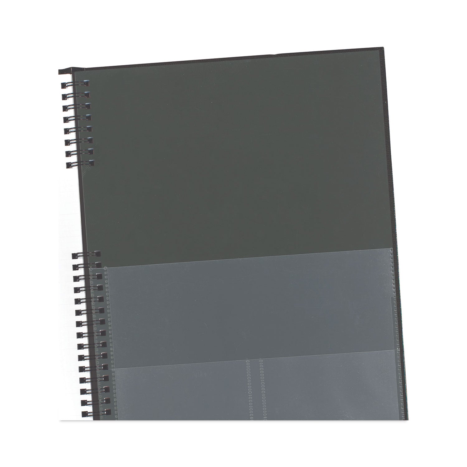 CoilPro Weekly Appointment Book in Columnar Format, 11 x 8.5, Black Lizard-Look Cover, 12-Month (Jan to Dec): 2024