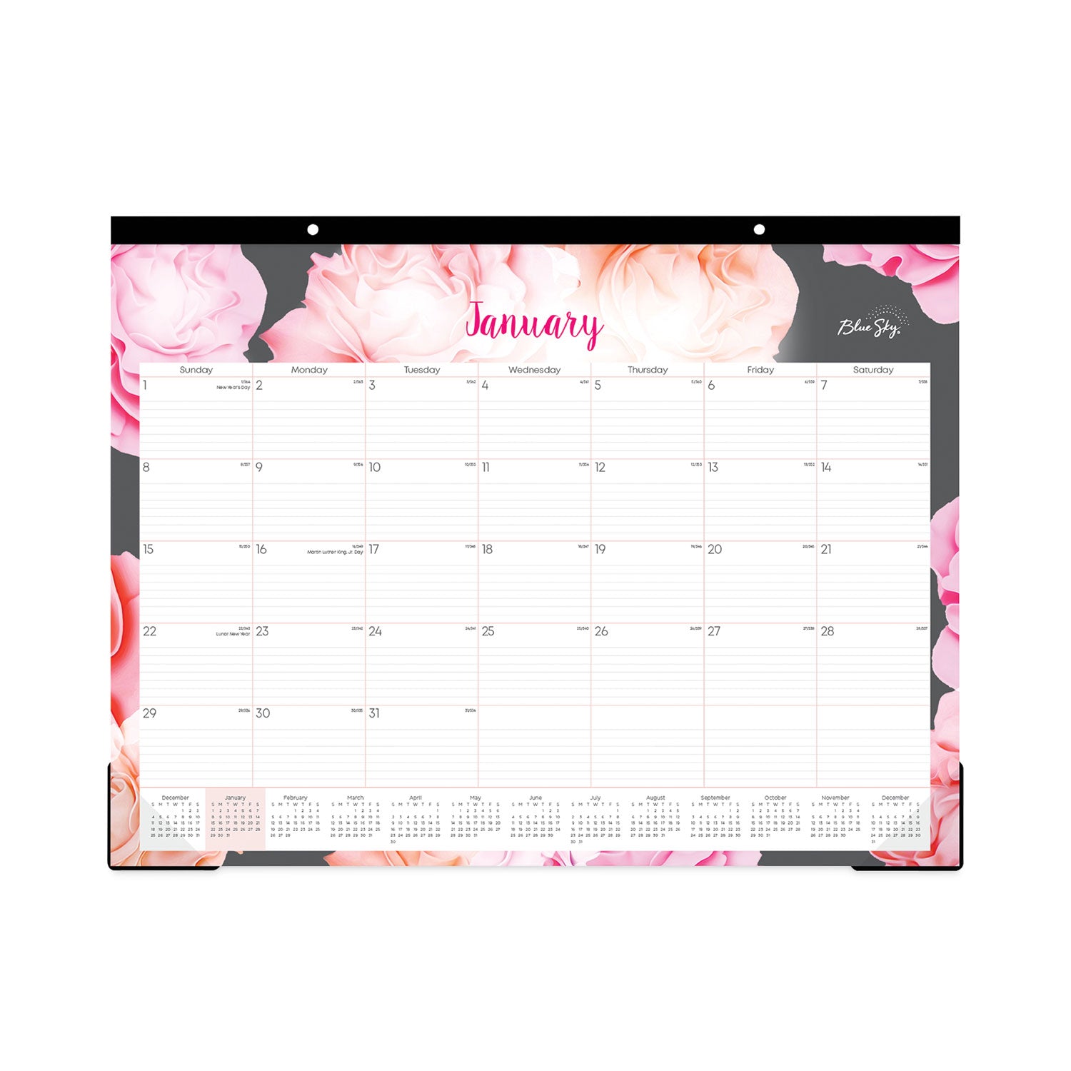 joselyn-desk-pad-rose-artwork-22-x-17-white-pink-peach-sheets-black-binding-clear-corners-12-month-jan-dec-2024_bls102714 - 1