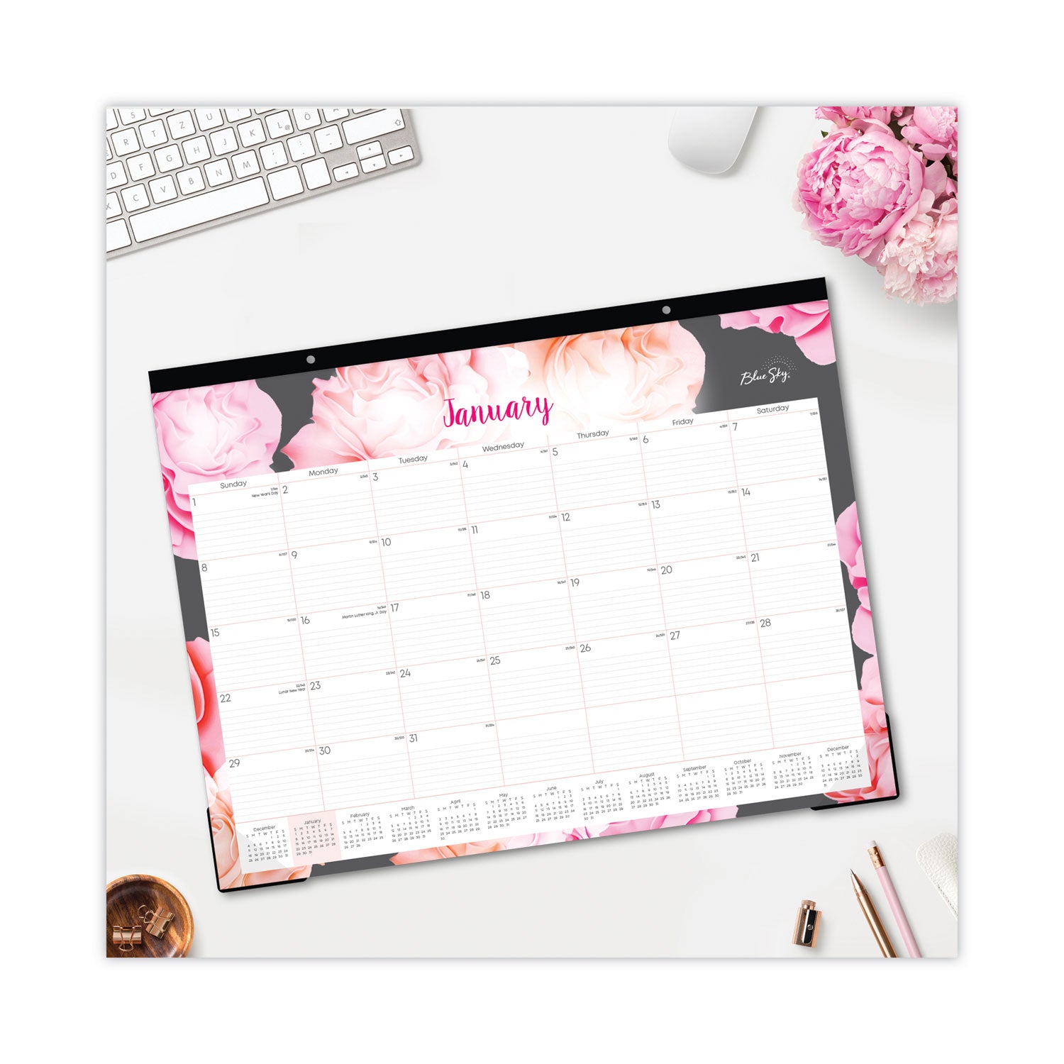 joselyn-desk-pad-rose-artwork-22-x-17-white-pink-peach-sheets-black-binding-clear-corners-12-month-jan-dec-2024_bls102714 - 4