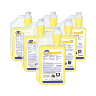 Diversey Prominence Heavy Duty Floor Cleaner - Concentrate - 32 fl oz (1 quart) - Citrus Scent - 6 - Heavy Duty, Film-free, Rinse-free, pH Neutral, Dilutable - Yellow