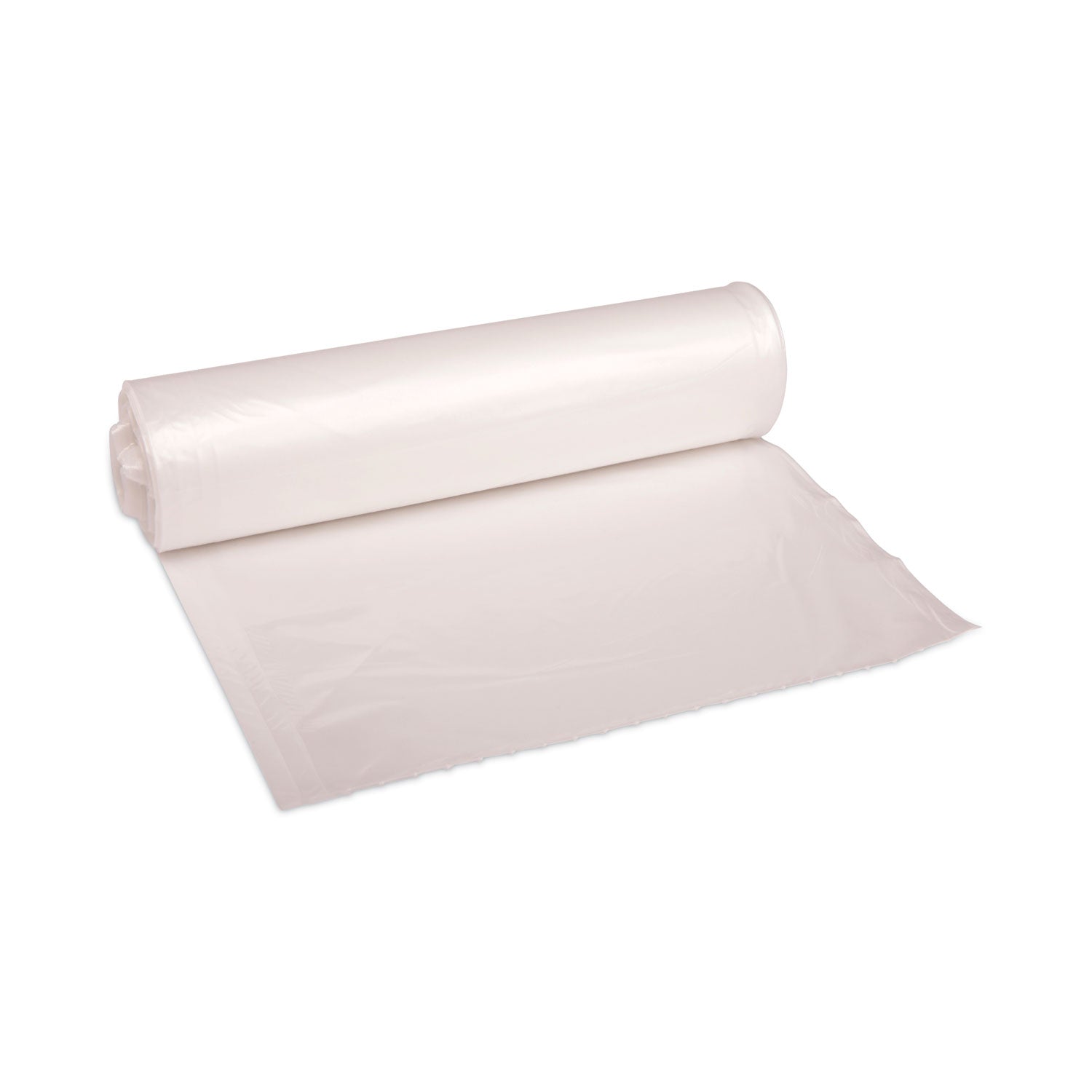 High Density Industrial Can Liners Coreless Rolls, 30 gal, 16 mic, 30 x 37, Natural, 25 Bags/Roll, 20 Rolls/Carton