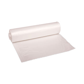High Density Industrial Can Liners Coreless Rolls, 33 gal, 16 mic, 33 x 40, Natural, 25 Bags/Roll, 10 Rolls/Carton
