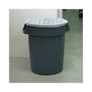 High Density Industrial Can Liners Coreless Rolls, 33 gal, 16 mic, 33 x 40, Natural, 25 Bags/Roll, 10 Rolls/Carton