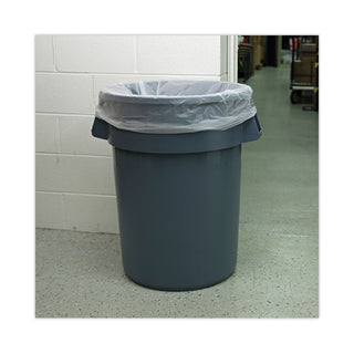 High Density Industrial Can Liners Coreless Rolls, 60 gal, 16 mic, 38 x 60, Natural, 25 Bags/Roll, 8 Rolls/Carton