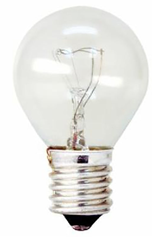 Incandescent S11 Appliance Light Bulb, 40 W, Clear