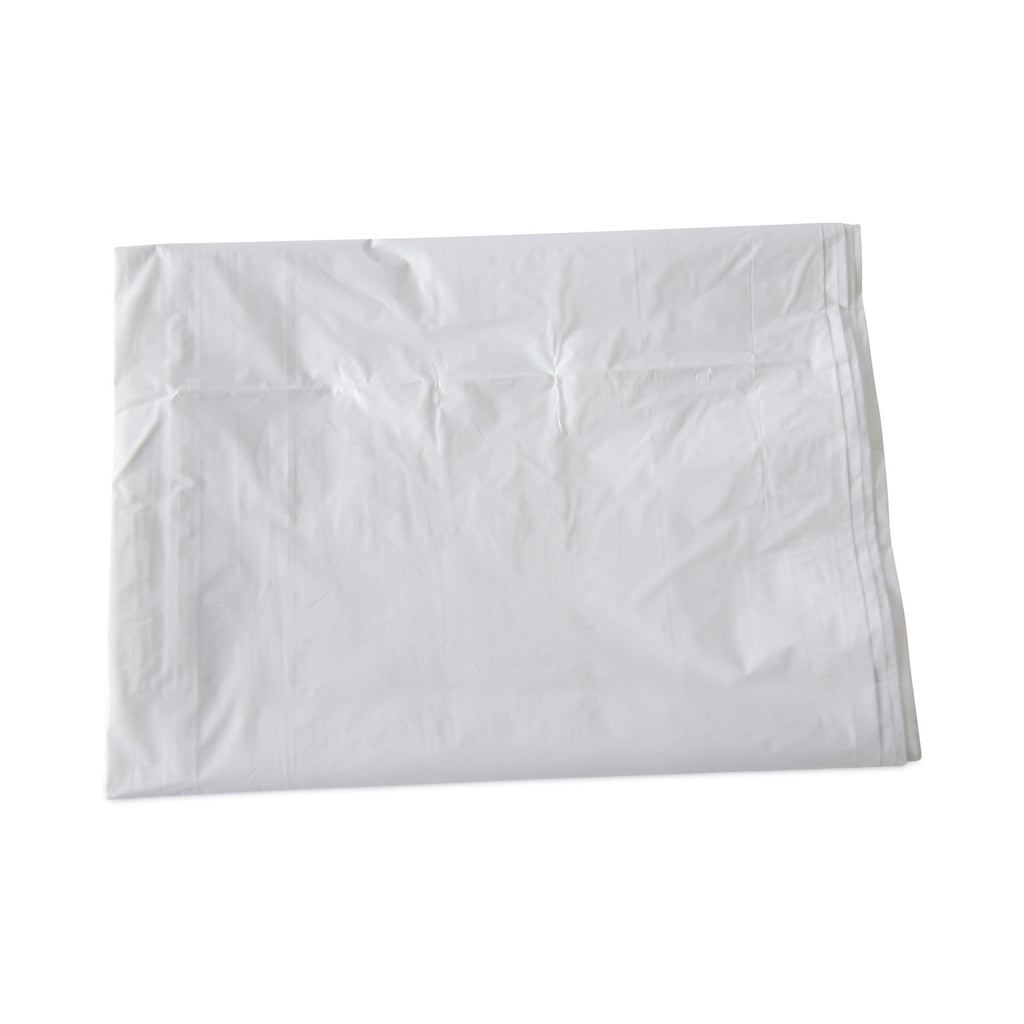 Linear Low Density Industrial Can Liners, 60 gal, 0.9 mil, 38 x 58, White, 100/Carton