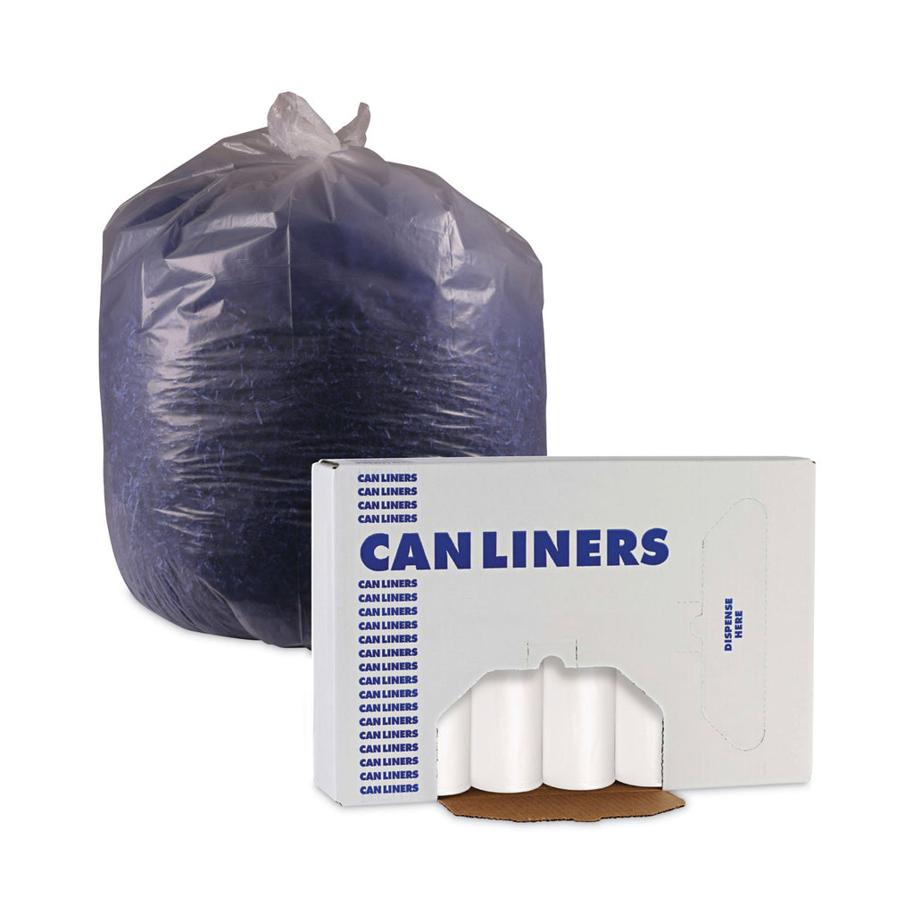 Linear Low Density Can Liners, 30 gal, 0.5 mil, 30" x 36", White, 10 Bags/Roll, 20 Rolls/Carton