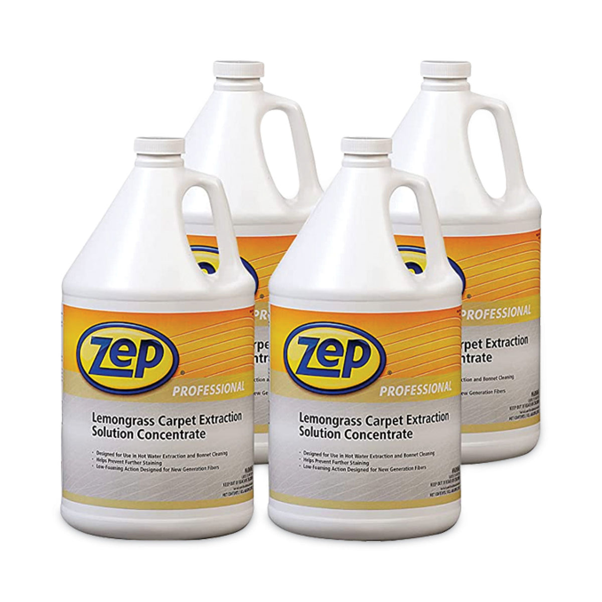 Carpet Extraction Cleaner, Lemongrass, 1 gal Bottle, 4/Carton