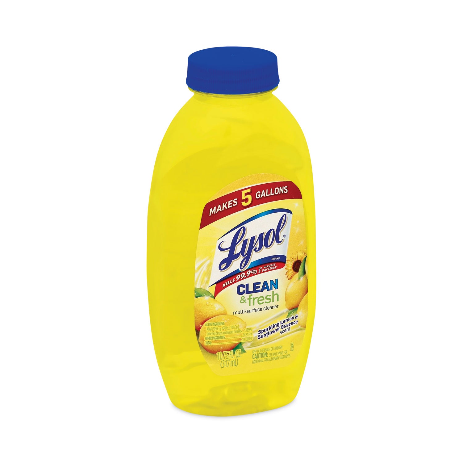 clean-and-fresh-multi-surface-cleaner-sparkling-lemon-and-sunflower-essence-1075-oz-bottle-20-carton_rac93805ct - 2