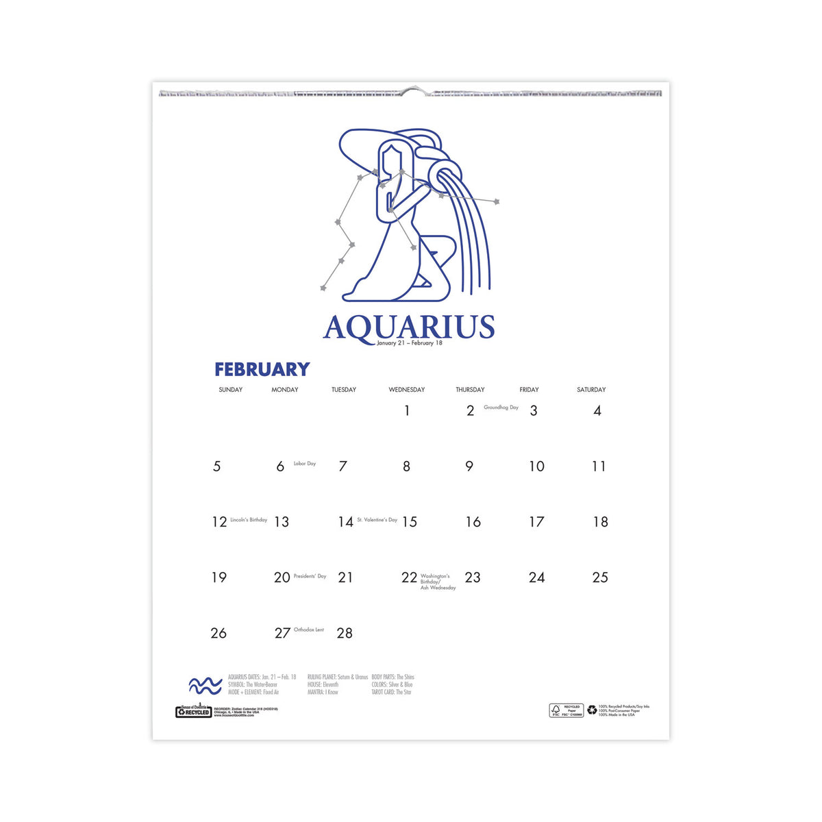 recycled-zodiac-wall-calendar-zodiac-artwork-14-x-11-white-multicolor-sheets-12-month-jan-to-dec-2024_hod318 - 3