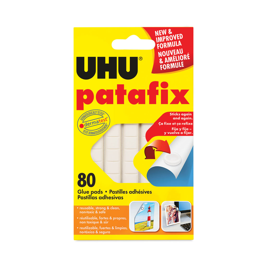 Tac Adhesive Putty, Pliable and Reusable, 2.1 oz, 80/Pack