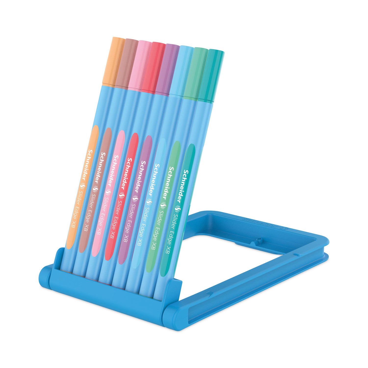 slider-edge-xb-pastel-ballpoint-pens-with-convertible-case-stand-stick-extra-bold-14mm-assorted-ink-barrel-colors-8-set_red152289 - 2