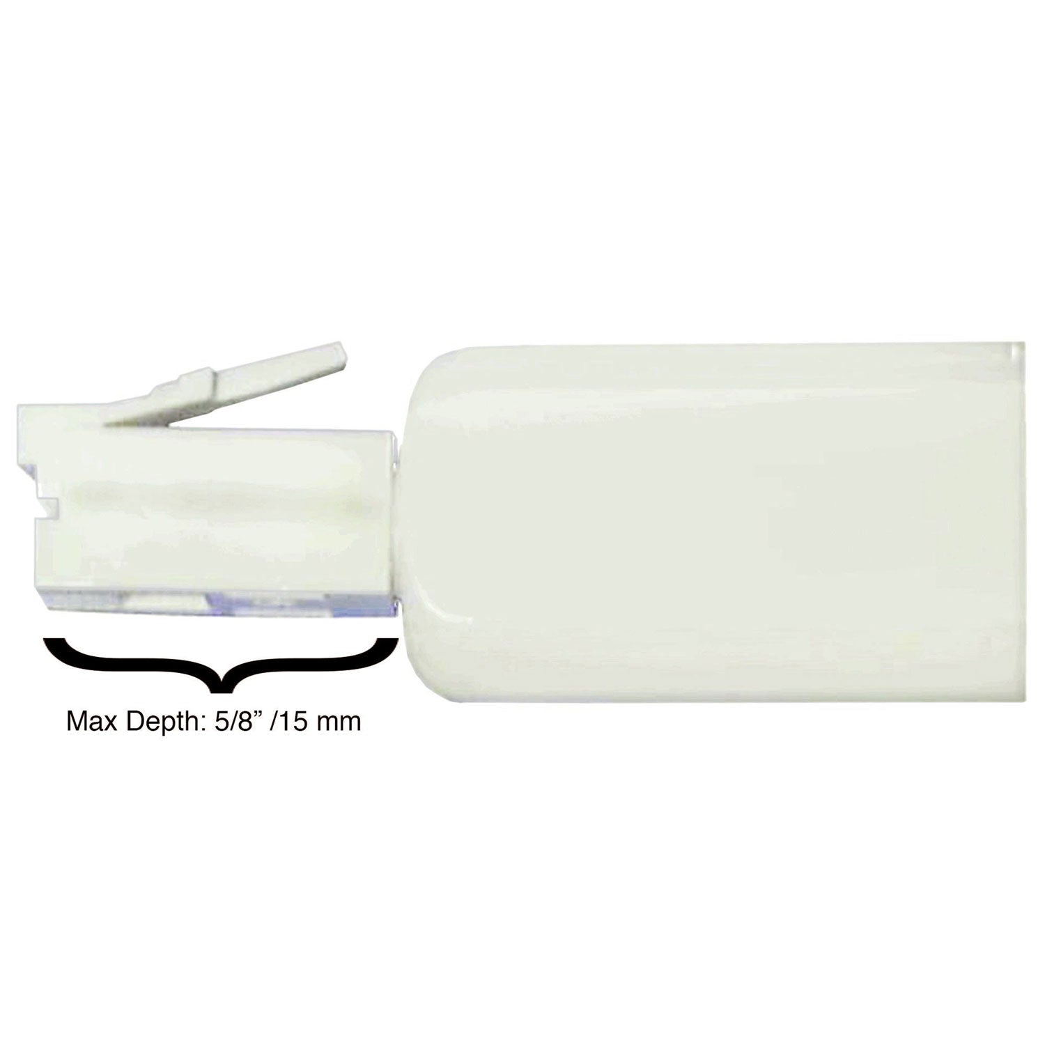 Rotating 360 Telephone Cord Detangler, White - 