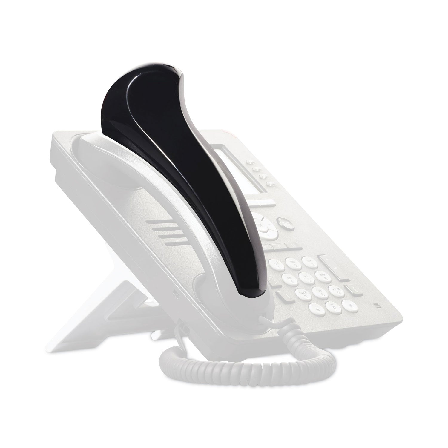 Standard Telephone Shoulder Rest, 2.63 x 7.5 x 2.25, Black - 