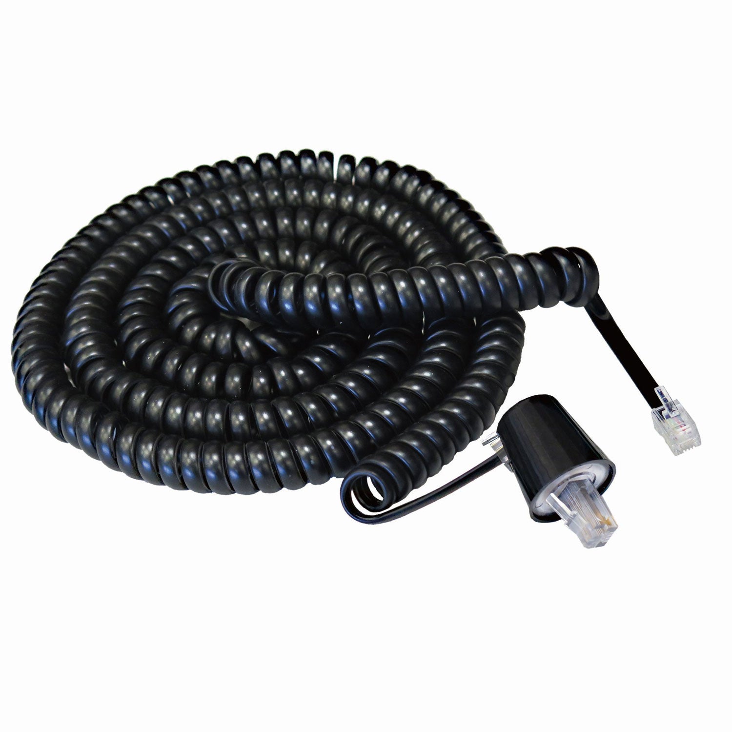 Twisstop Rotating Phone Cord Detangler, Black - 