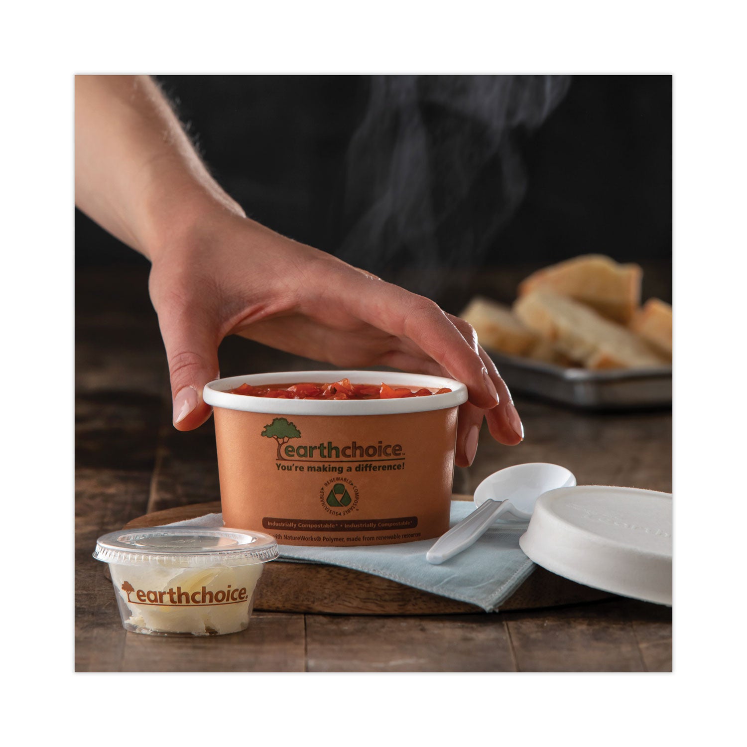 earthchoice-compostable-soup-cup-lid-for-8-16-oz-soup-cups-4-diameter-white-sugarcane-500-carton_pctlmc81216ec - 6