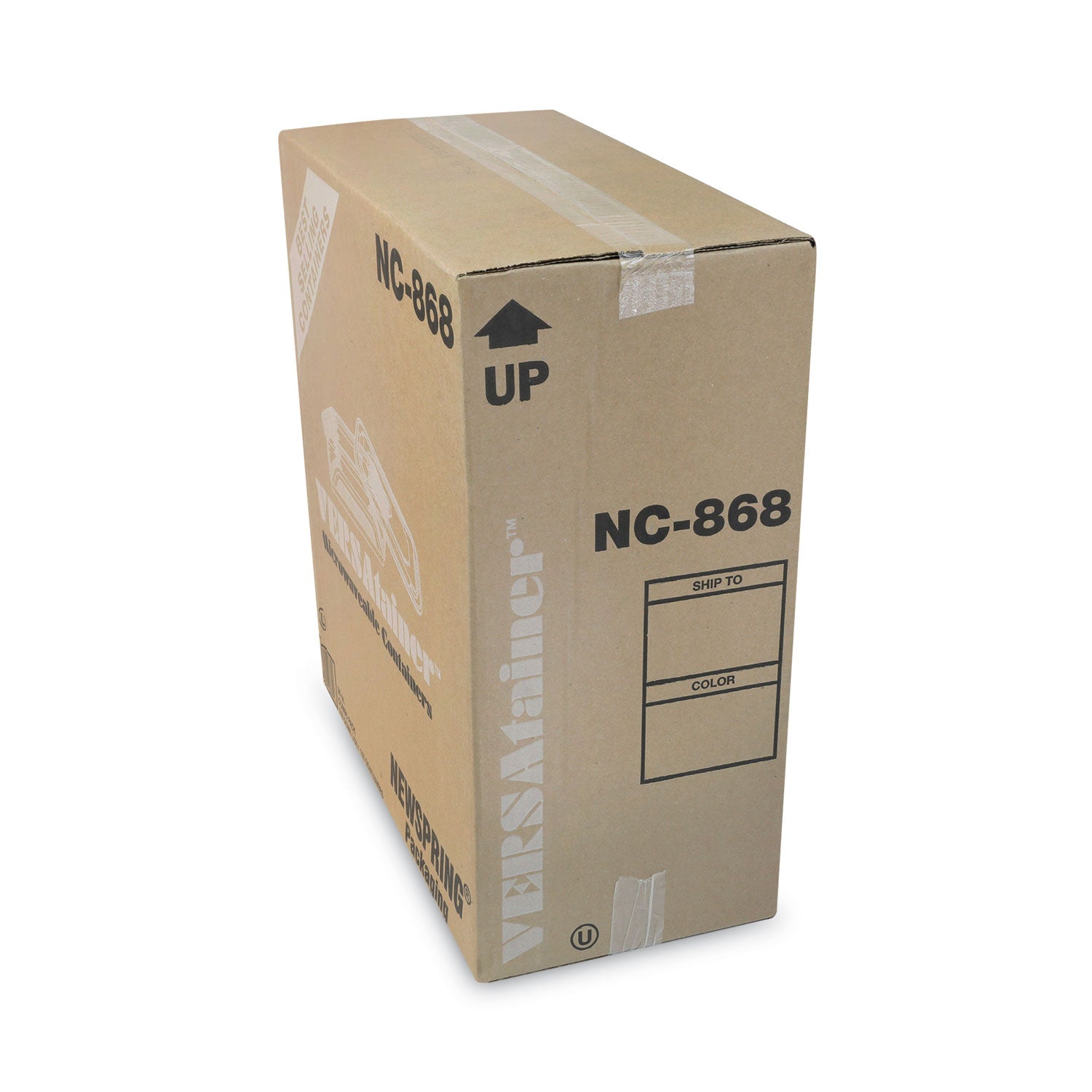 Newspring VERSAtainer Microwavable Containers, 8.8 x 6 x 2, White/Clear, Base/Lid Combo, 150/Carton