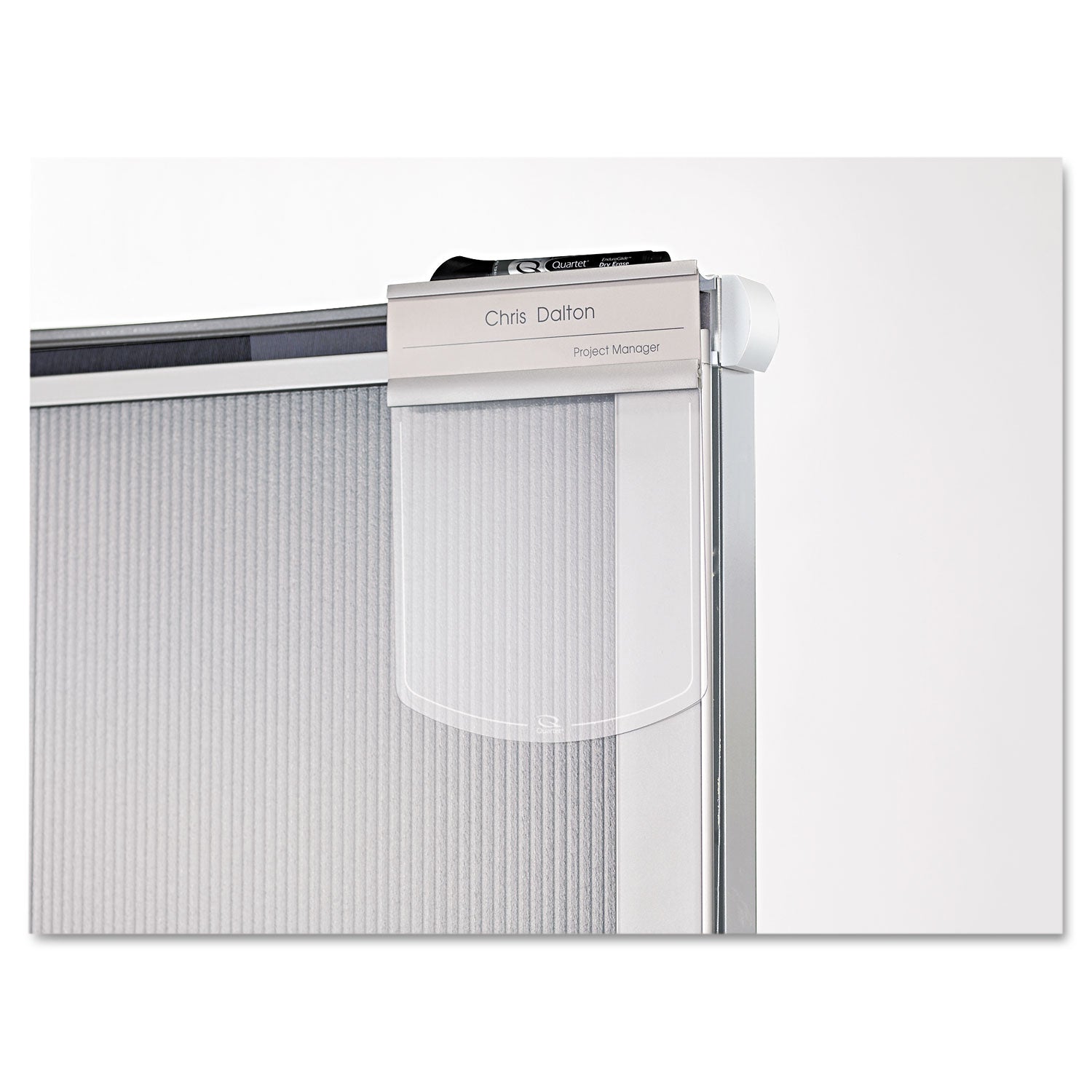 Premium Workstation Privacy Screen, 38w x 64d, Translucent Clear/Silver