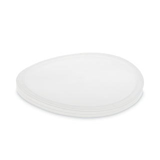 Newspring DELItainer Microwavable Container Lid, 6.45" Diameter x 0.45" h, Translucent, Plastic, 120/Carton